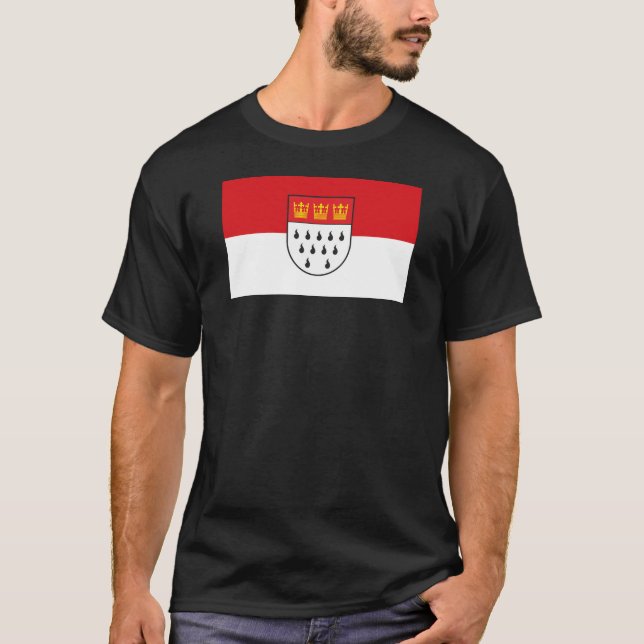 Koln City flagga tyskland symbol T Shirt (Framsida)