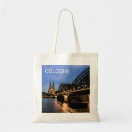 Köln Cityscape Tyskland Dom Night Souvenir Tygkasse
