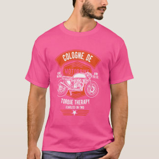 Köln DE Deutschland Tyskland Retro Motorcle De T Shirt