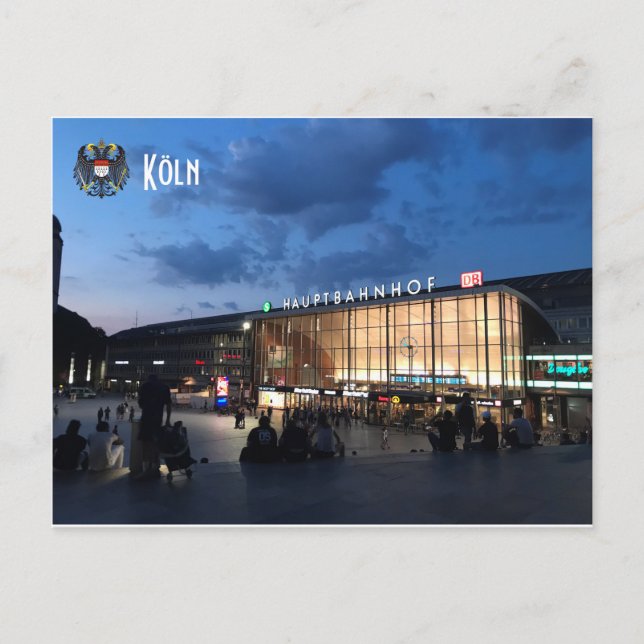 Koln Hauptbahnhof Vykort (Framsida)