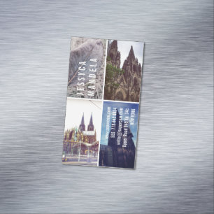 Köln inspirerad magnetiska visitkort