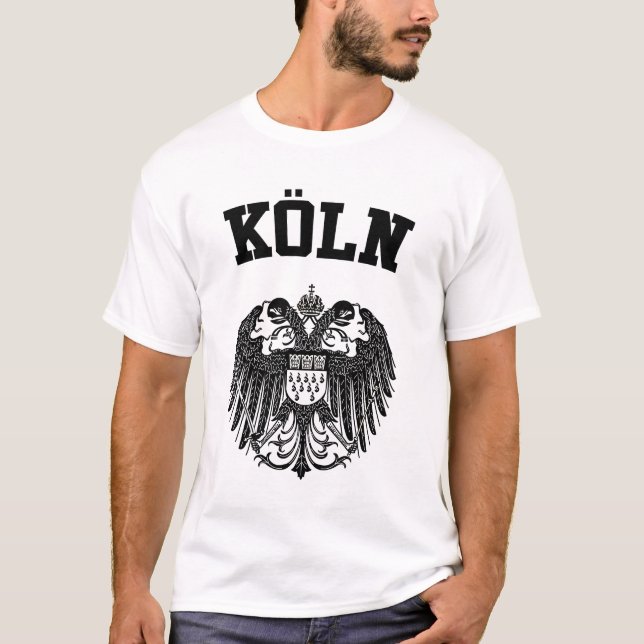 Köln Jackar om Arm T-shirt (Framsida)
