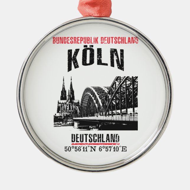 Köln Julgransprydnad Metall (Framsidan)
