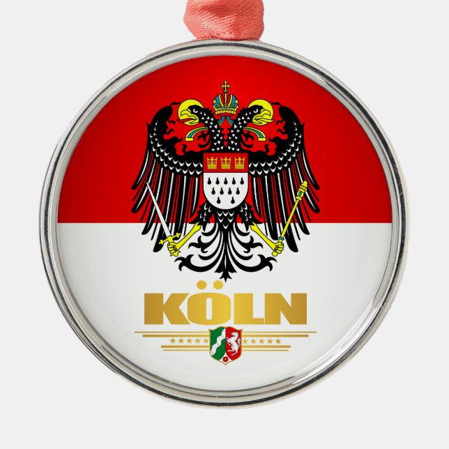 Koln (Köln) 2 Julgransprydnad Metall (Framsidan)