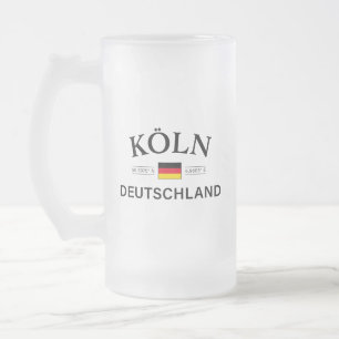 Koln (Köln) Deutschland Koordinates German Frostat Ölglas
