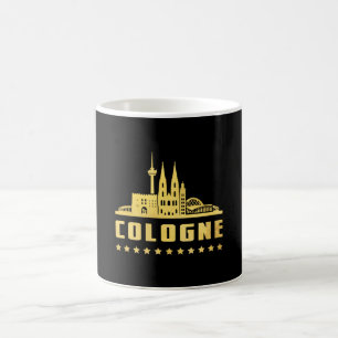 Köln Tyskland City Cityscape Funny Gift Idea Kaffemugg