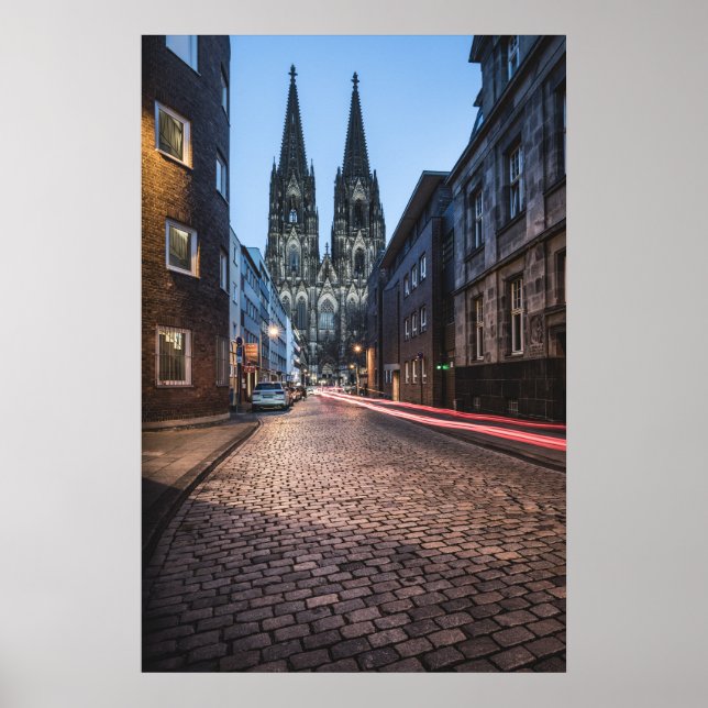 Köln Tyskland Poster (Framsidan)