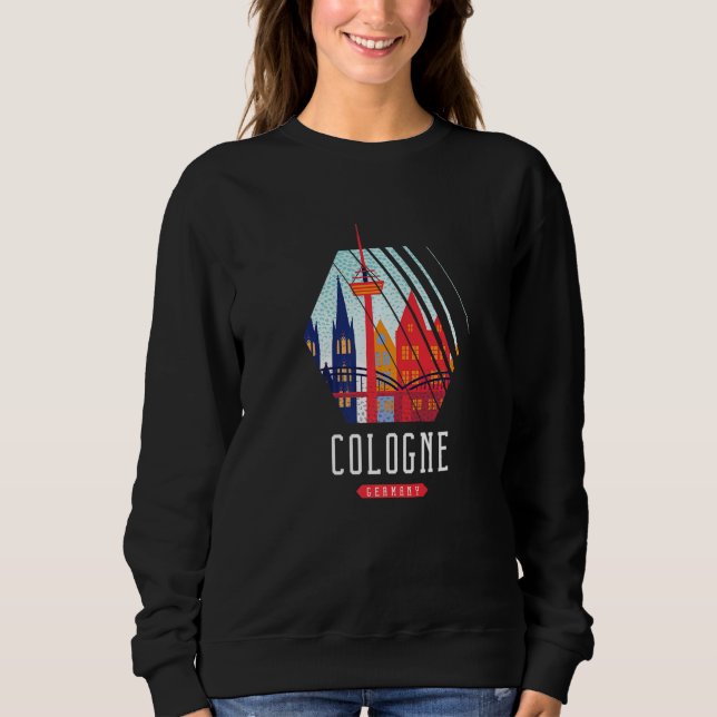 Köln Tyskland Premium T Shirt (Framsida)