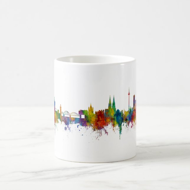 Köln Tyskland Skyline Kaffemugg (Center)
