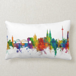 Köln Tyskland Skyline Lumbarkudde