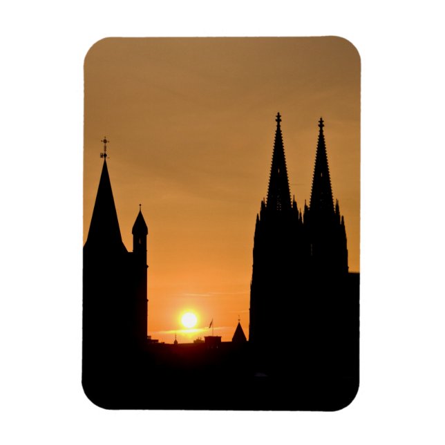 Köln, Tyskland soluppgång Magnet (Vertikal)