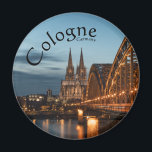 Köln Tyskland Souvenir Magnet<br><div class="desc">Resefoto av Köln med dess berömd bro och katedral vid floden Rhen i Tysklanda Europa. Photo © Sebastian Mask.</div>