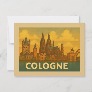 Koln Tyskland Stad Konst Vykort