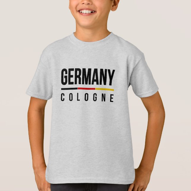 Köln Tyskland Tee (Framsida)