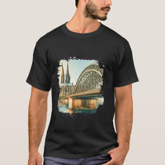 Koln Tysklanda resande i Resa träffade mig i Koln T Shirt