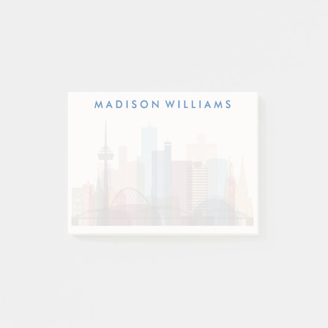 Köln, Tysklandare| City Skyline Post-it Block (Framsida)