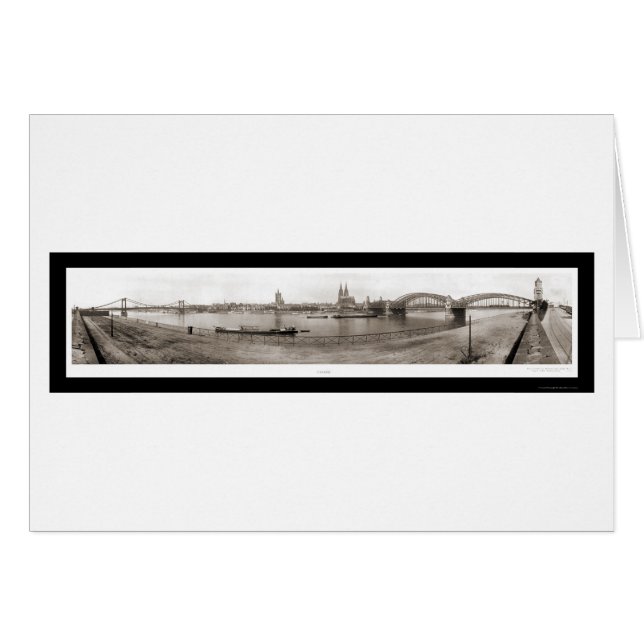 Köln, Tysklant foto 1921 Hälsningskort (Framsidan Horizontal)