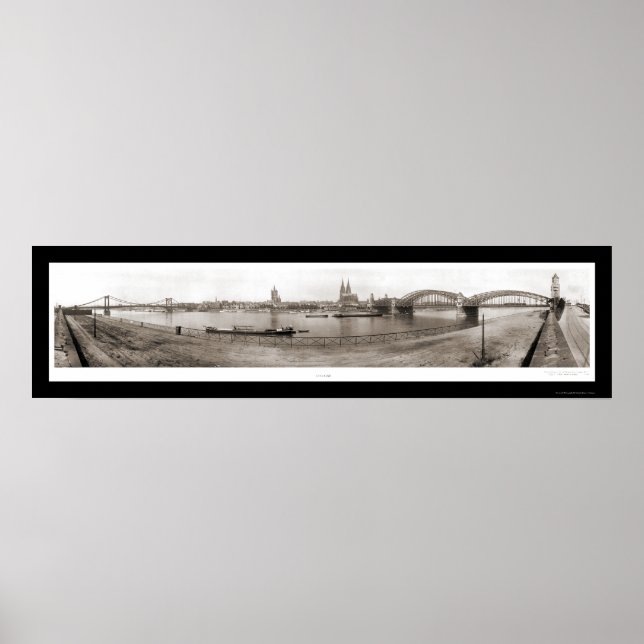 Köln, Tysklant foto 1921 Poster (Framsidan)