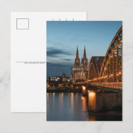 Köln Tysklant Helgdag Postcard Helg Vykort