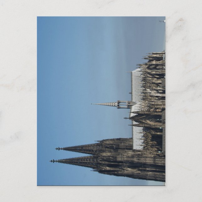 Kölner Dom in der Seitenansicht im Morgenlicht Vykort (Framsida)