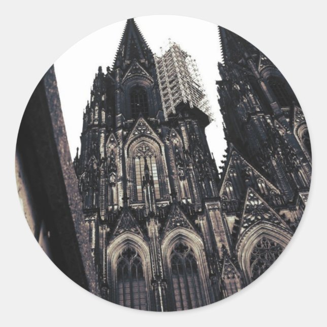 Kölner Dom Runt Klistermärke (Framsida)