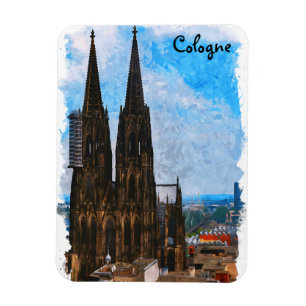Kölnerdomen Tyskland resa Magnet