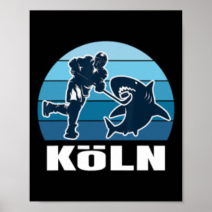 Kölnish ishockeyfan - haj poster