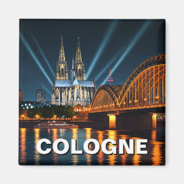Kölns katedral Tyskland nattresa Magnet