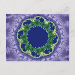 Kolo fractal art vykort