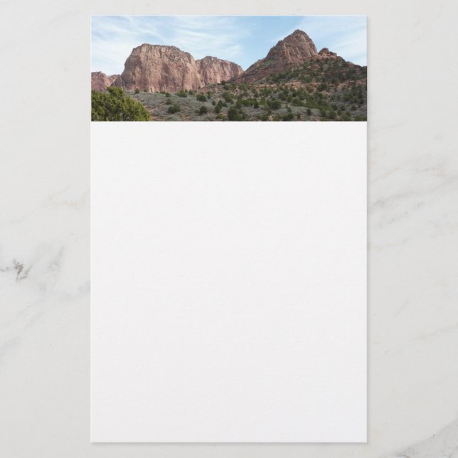 Kolob Canyons i Zion nationalpark Brevpapper (Framsida)