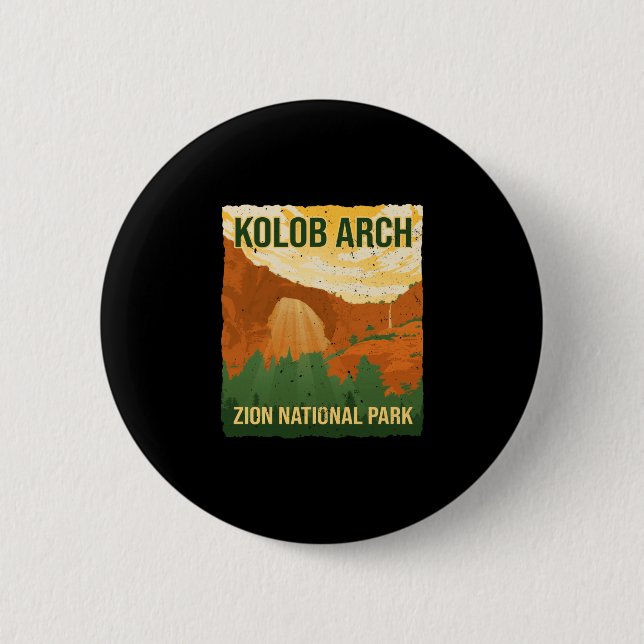 Kolobbåge zion nationalpark vandring camping knapp (Framsida)