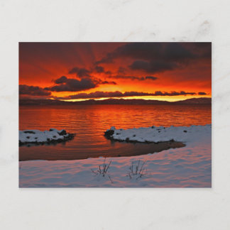 Kologen Sjö Tahoe Sunrise... Vykort