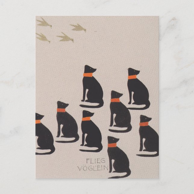 Koloman Moser-Bild bok för länet Ditha Vykort (Framsida)