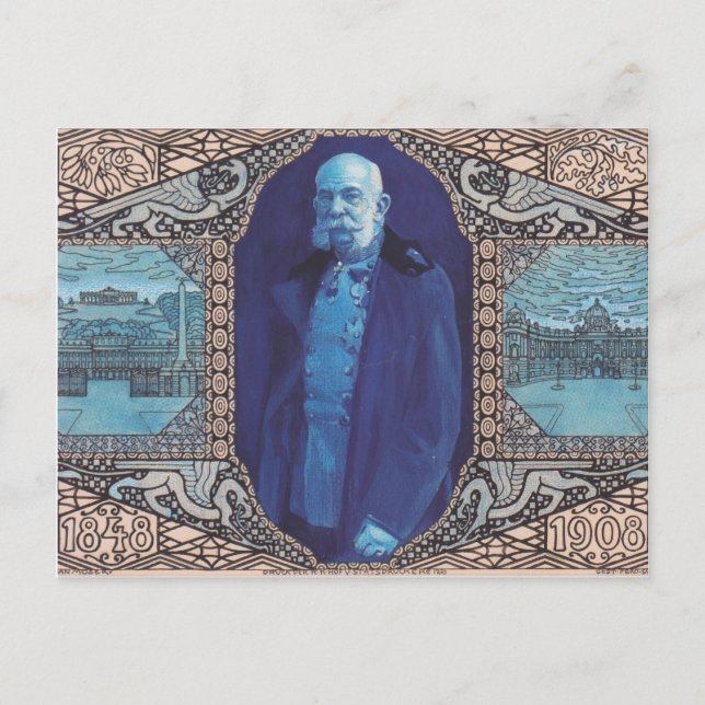 Koloman Moser-design för jubileumskort Vykort (Framsida)