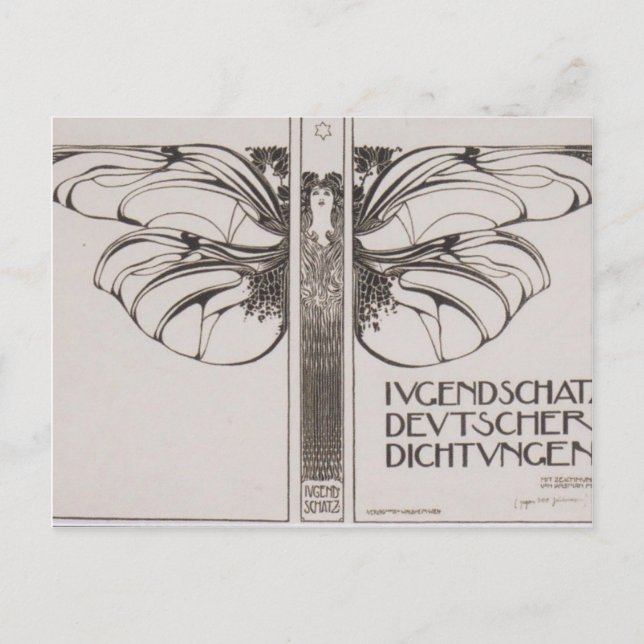 Koloman Moser- Ewart Felicie Jugendschatz sälar Vykort (Framsida)