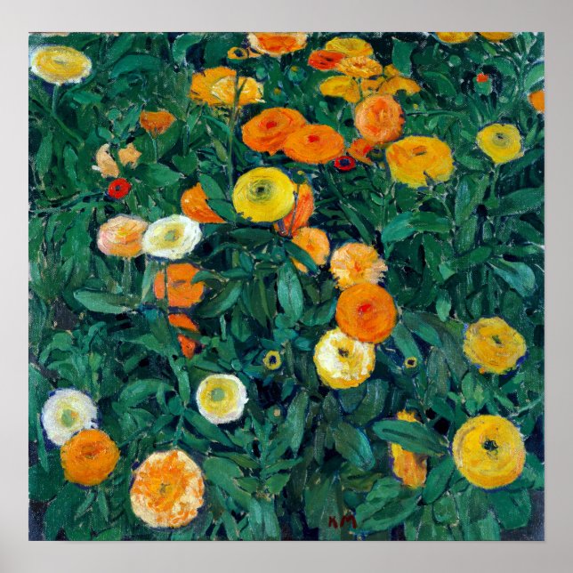 Koloman Moser Marigolds Poster (Framsidan)