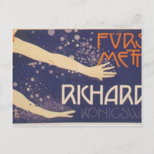 Koloman Moser-Poster av prins Richard Metternich Vykort