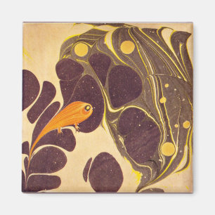 Koloman Moser-teckningar, fisk Magnet