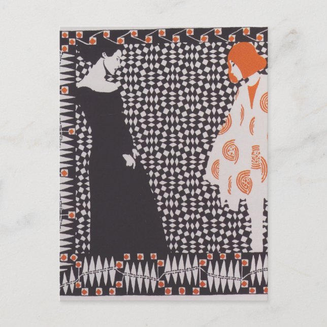 Koloman Moser-Tidigt vår Vykort (Framsida)