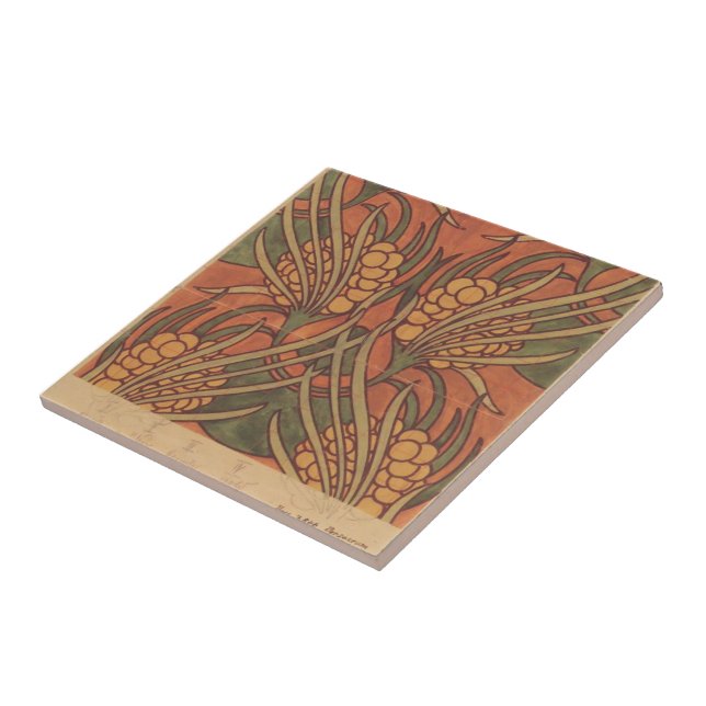 Koloman Moser- tygdesign för Backhausen Kakelplatta (Sidan)