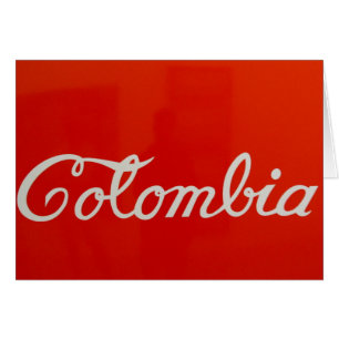 kolombia hälsningskort