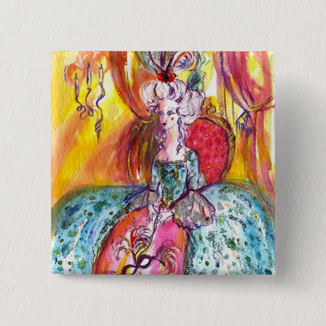 KOLOMBINA/VENETIAN MASQUERADE MASKS KNAPP (Framsida)