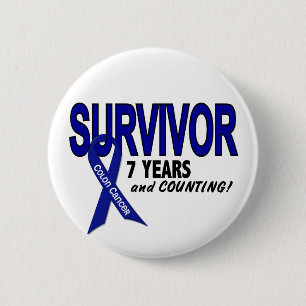 Koloncancer 7 år överlevande knapp