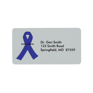 Koloncancer Adressetikett