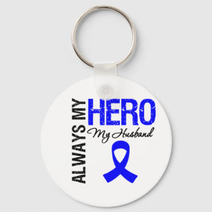 Koloncancer alltid min hjälte min make nyckelring