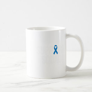 Koloncancer Colon Cancer Blue - Blåband Kaffemugg