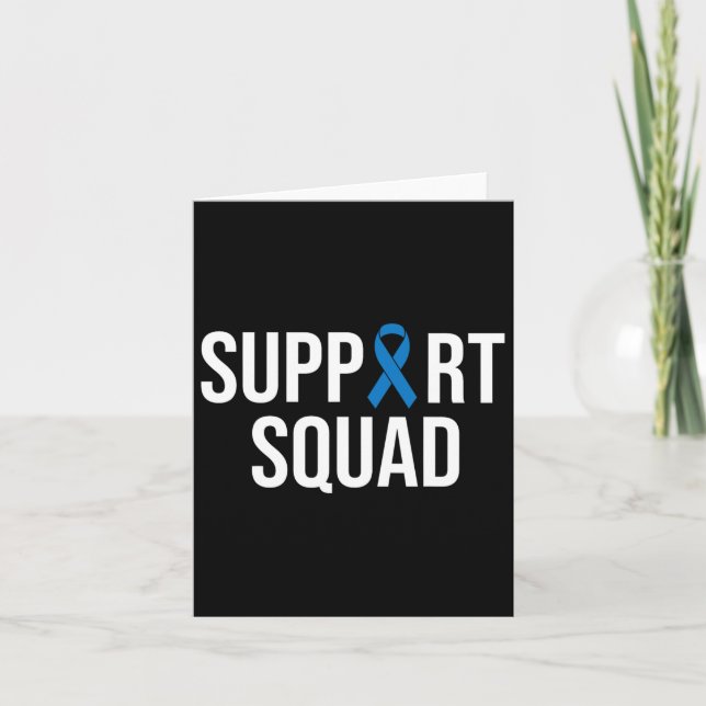 Koloncancer Colon Cancer Blue - Blåband Kort (Framsida)