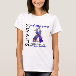 Koloncancer för överlevande 9 t-shirt