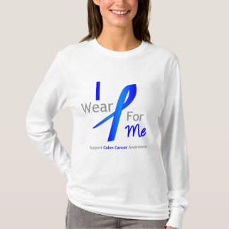 Koloncancer ha på sig jag blått för mig t-shirt