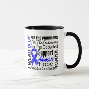 Koloncancer ha på sig jag strumpebandsordenTRIBUT Mugg